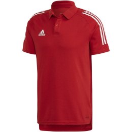 Koszulka męska adidas Condivo 20 Polo czerwono-biała ED9235 XS Adidas teamwear