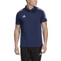 Koszulka męska adidas Condivo 20 Polo granatowo-biała ED9245 S Adidas teamwear