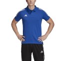 Koszulka męska adidas Condivo 20 Polo niebiesko-biała ED9237 S Adidas teamwear