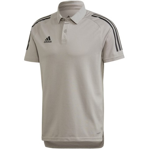 Koszulka męska adidas Condivo 20 Polo szaro-czarna ED9247 XS Adidas teamwear