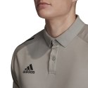 Koszulka męska adidas Condivo 20 Polo szaro-czarna ED9247 XS Adidas teamwear