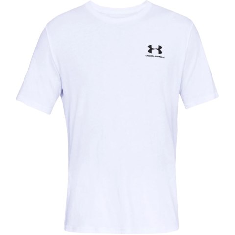 Koszulka męska Under Armour Sportstyle Left Chest SS biała 1326799 100 2XL Under Armour