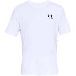 Koszulka męska Under Armour Sportstyle Left Chest SS biała 1326799 100 M Under Armour