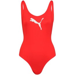 Kostium kąpielowy damski Puma Swim Women Swimsuit 1P czerwony 907685 02 L Puma