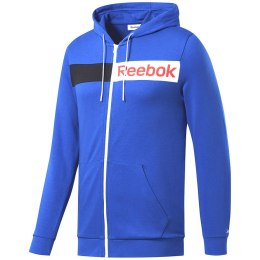 Bluza męska Reebok Logo FZ H niebieska FK6117 S Reebok