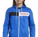 Bluza męska Reebok Logo FZ H niebieska FK6117 S Reebok