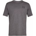 Koszulka męska Under Armour Sportstyle Left Chest SS ciemny szary 1326799 019 L Under Armour