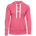 Bluza damska Under Armour Rival Fleece Metallic Hoodie różowa 1356323 668 XL Under Armour