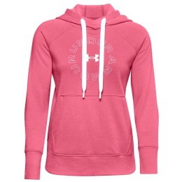 Bluza damska Under Armour Rival Fleece Metallic Hoodie różowa 1356323 668 XL Under Armour