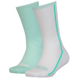 Skarpety dla dzieci Puma Mesh Sock 2 pary białe, miętowe 907628 01 31-34 Puma