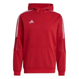 Bluza męska adidas Tiro 21 Sweat Hoody czerwona GM7353 2XL Adidas teamwear