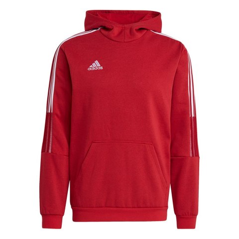 Bluza męska adidas Tiro 21 Sweat Hoody czerwona GM7353 M Adidas teamwear