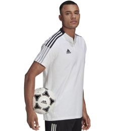 Koszulka męska adidas Tiro 21 Polo biała GM7363 XS Adidas teamwear