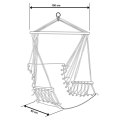 Hamak fotel brazylijski z podłokietnikiem Royokamp 100x60 cm niebieski 1021164 Royokamp