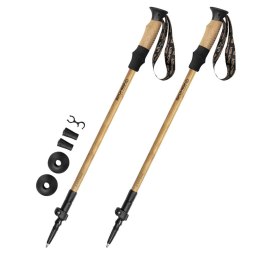 Kijki Nordic Walking Spokey Bastone Eco brązowo-czarne 929465 Spokey