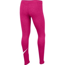 Legginsy dla dzieci Nike G NSW Favorites Swsh Legging różowe AR4076 615 L Nike