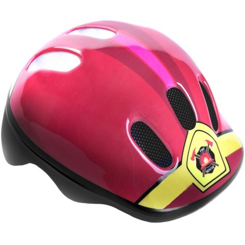 Kask rowerowy dla dzieci Spokey Biker 6 Fireman 44-48 cm czerwony 940656 Spokey