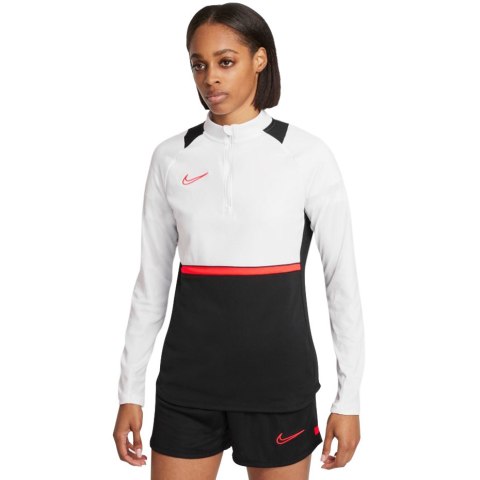 Bluza damska Nike NK Df Academy 21 Drill Top biało-czarna CV2653 016 M Nike Football