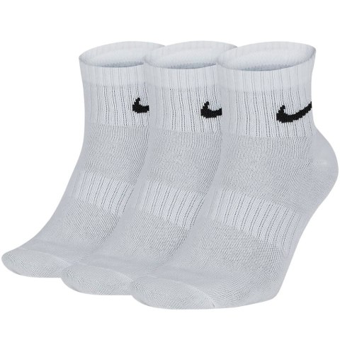 Skarpety Nike Everyday Lightweight Ankle 3 pary białe SX7677 100 42-46 Nike