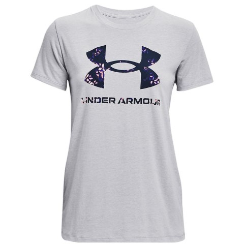 Koszulka damska Under Armour Live Sportstyle Graphic Ssc szara 1356305 017 L Under Armour