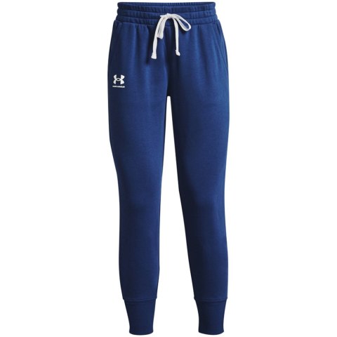 Spodnie damskie Under Armour Rival Fleece Joggers niebieskie 1356416 404 XS Under Armour