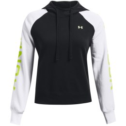 Bluza damska Under Armour Rival Fleece CB Hoodie czarno-biała 1365861 002 L Under Armour