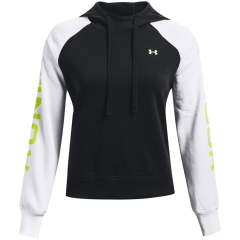 Bluza damska Under Armour Rival Fleece CB Hoodie czarno-biała 1365861 002 S Under Armour