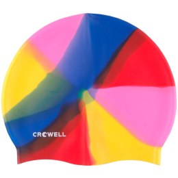 Czepek pływacki silikonowy Crowell Multi Flame kolorowy kol.03 Crowell