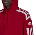 Bluza męska adidas Squadra 21 Sweat Hoody czerwona HC6282 2XL Adidas teamwear