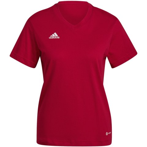 Koszulka damska adidas Entrada 22 Tee czerwona HC0441 L Adidas teamwear