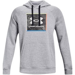 Bluza męska Under Armour UA Rival Flc Graphic Hoodie szara 1370349 011 M Under Armour