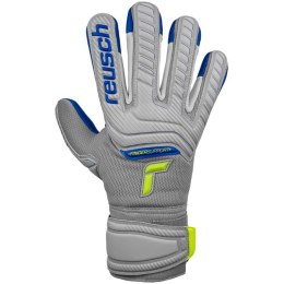 Rękawice bramkarskie Reusch Attrakt Grip Evolution Finger Support Junior szaro-niebieskie 5272820 6006 4 Reusch