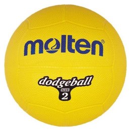 Piłka gumowa Molten Dodgeball DB2-Y r. 2 żółta Molten