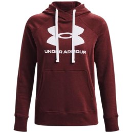 Bluza damska Under Armour Rival Fleece Logo Hoodie bordowa 1356318 690 2XL Under Armour