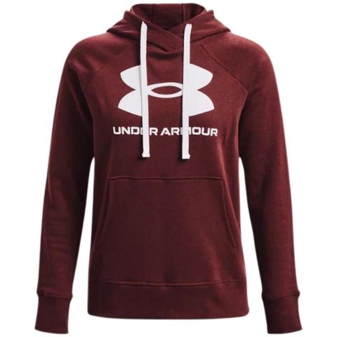 Bluza damska Under Armour Rival Fleece Logo Hoodie bordowa 1356318 690 2XL Under Armour