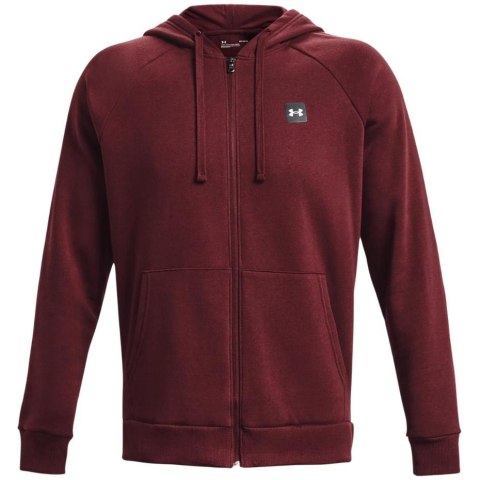 Bluza męska Under Armour Rival Fleece FZ Hoodie bordowa 1357111 690 S Under Armour