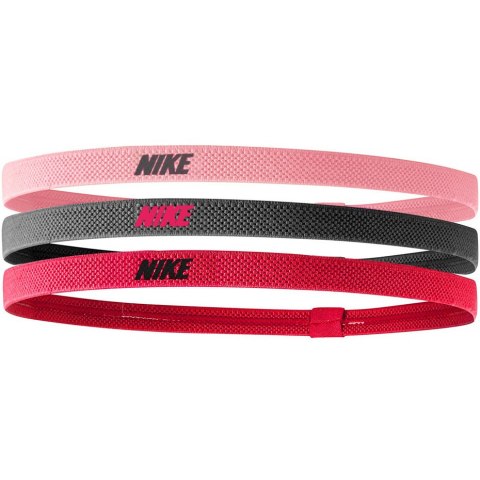 Opaski na włosy Nike Elastic 2.0 3 szt. różowa, fioletowa, różowa N1004529658OS Nike