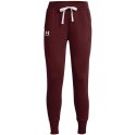 Spodnie damskie Under Armour Rival Fleece bordowe 1356416 690 2XL Under Armour