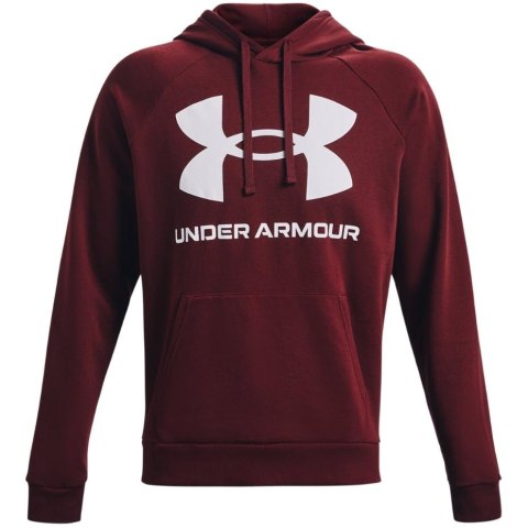 Bluza męska Under Armour Rival Fleece Big Logo HD bordowa 1357093 690 2XL Under Armour