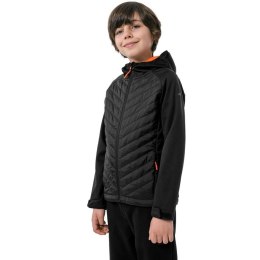 Kurtka softshell dla chłopca 4F głęboka czerń HJZ22 JSFM002 20S 128cm 4F