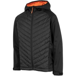 Kurtka softshell dla chłopca 4F głęboka czerń HJZ22 JSFM002 20S 128cm 4F