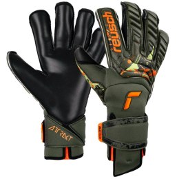 Rękawice bramkarskie Reusch Attrakt Duo Evolution AdaptiveFlex zielono-czarne 5370055 5555 10,5 Reusch