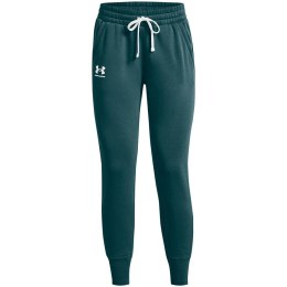 Spodnie damskie Under Armour Rival Fleece Joggers zielone 1356416 716 2XL Under Armour