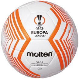 Piłka nożna Molten UEFA Europa League biało-pomarańczowa F5U3600-23 5 Molten