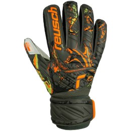 Rękawice bramkarskie Reusch Attrakt Grip Finger Support czarno-pomarańczowe 5370010 5556 7,5 Reusch