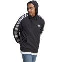 Bluza męska adidas Essentials French Terry 3-Stripes Hoodie czarna IC0435 2XL Adidas