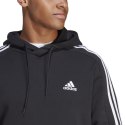 Bluza męska adidas Essentials French Terry 3-Stripes Hoodie czarna IC0435 2XL Adidas