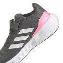 Buty dla dzieci adidas RunFalcon 3.0 EL K szaro-różowe HP5873 38 2/3 Adidas