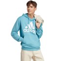 Bluza męska adidas Essentials French Terry Big Logo Hoodie błękitna IC9367 XL Adidas