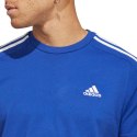 Koszulka męska adidas Essentials Single Jersey 3-Stripes niebieska IC9338 M Adidas